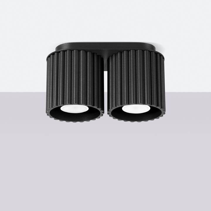 Spot aplicat AURA 2 negru GU10