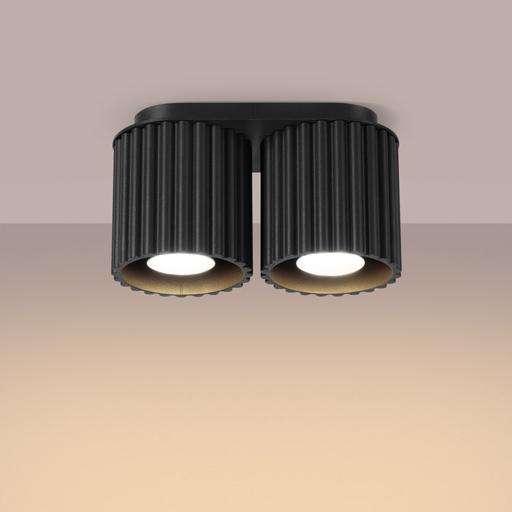 Spot aplicat AURA 2 negru GU10