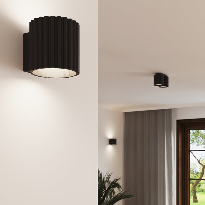 Lampa de perete AURA negru G9