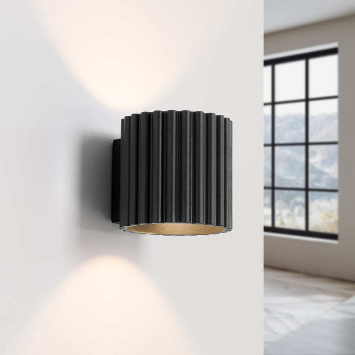 Lampa de perete AURA negru G9