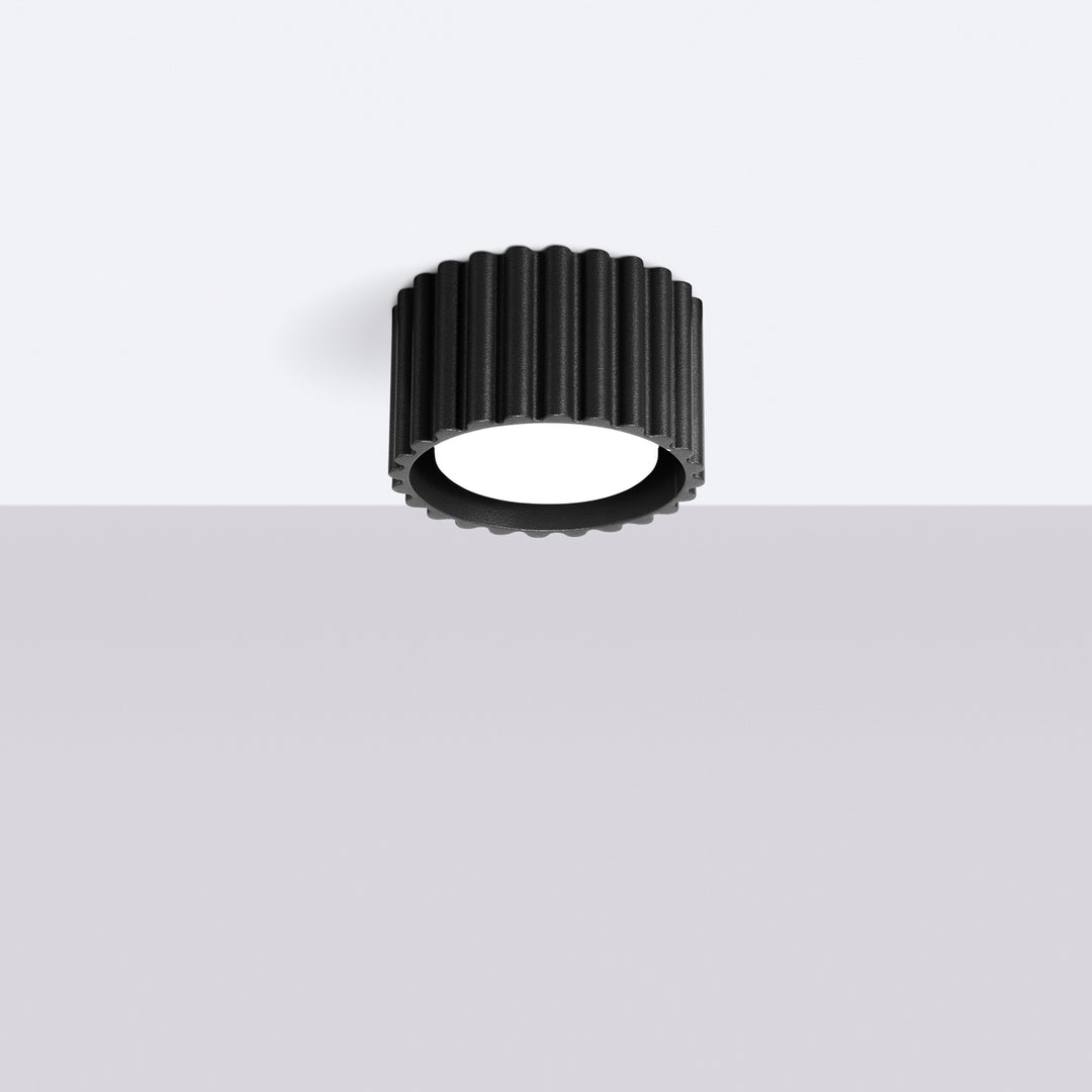 Spot aplicat AURA 1 negru Gx53
