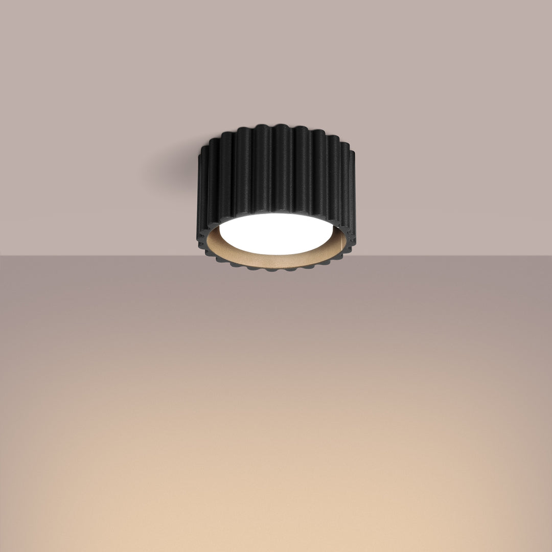 Spot aplicat AURA 1 negru Gx53