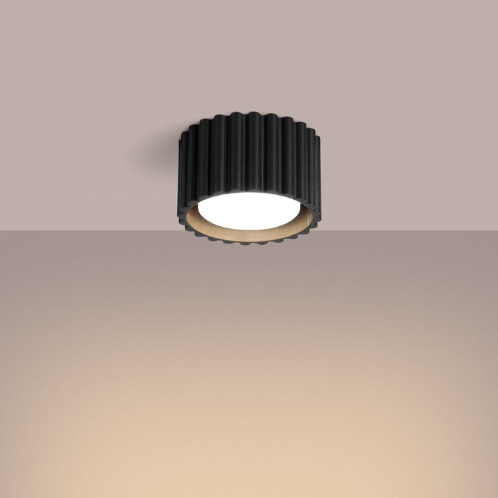 Spot aplicat AURA 1 negru Gx53