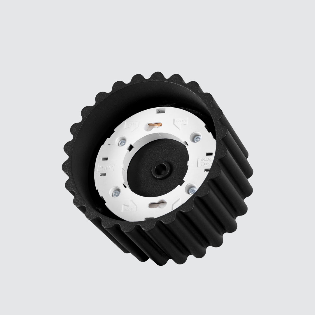 Spot aplicat AURA 1 negru Gx53