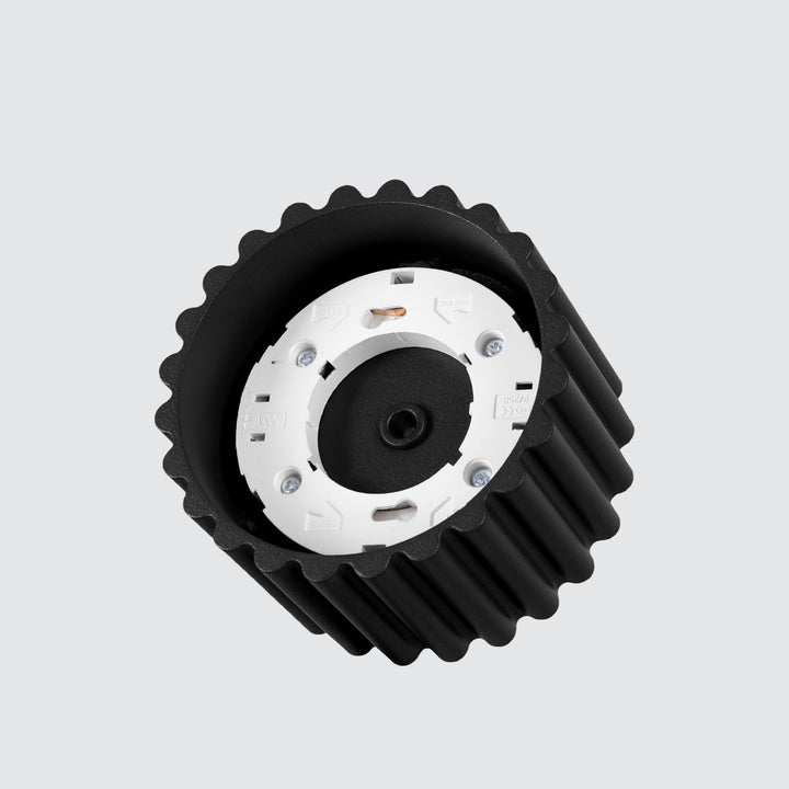 Spot aplicat AURA 1 negru Gx53