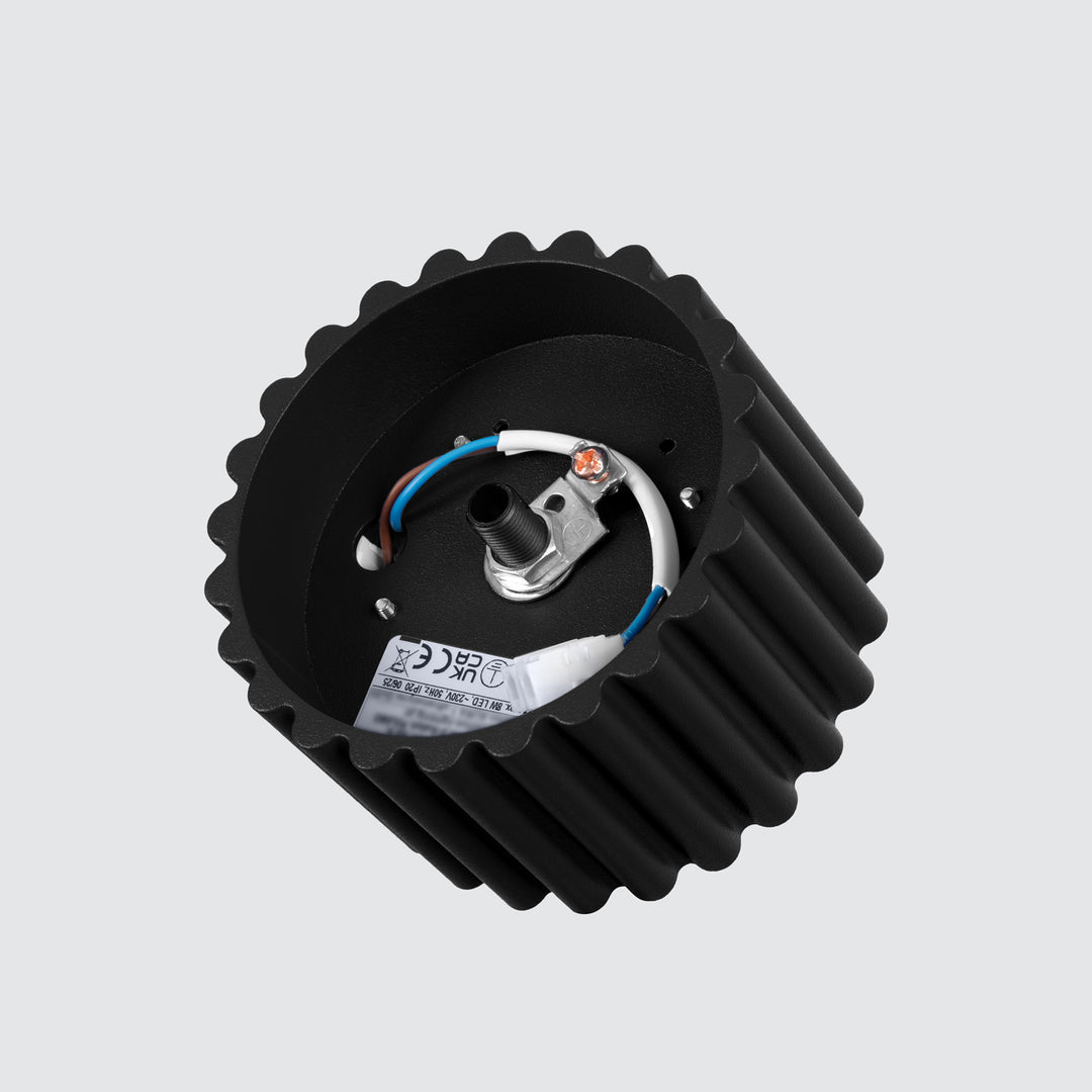 Spot aplicat AURA 1 negru Gx53