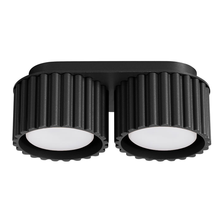 Spot aplicat AURA 2 negru Gx53