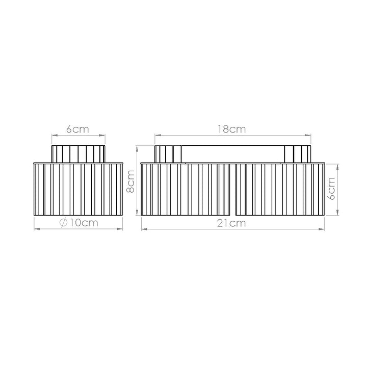 Spot aplicat AURA 2 negru Gx53