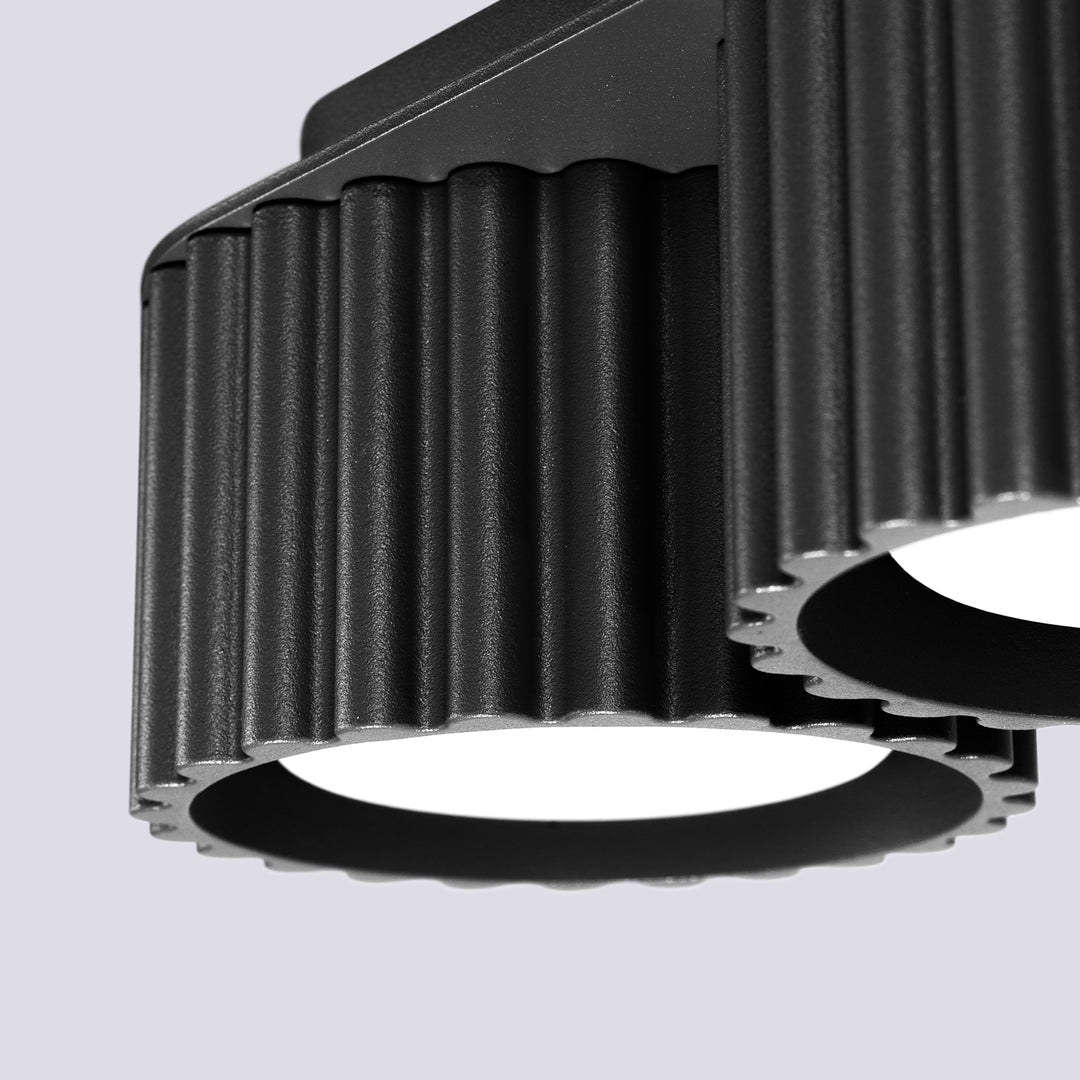 Spot aplicat AURA 2 negru Gx53