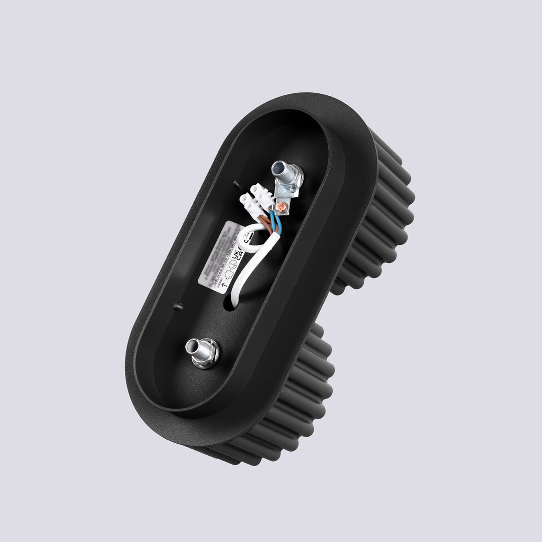 Spot aplicat AURA 2 negru Gx53