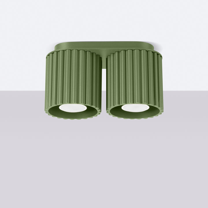 Spot aplicat AURA 2 verde maslin GU10