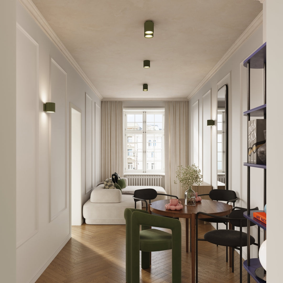Lampa de perete AURA verde masliniu G9