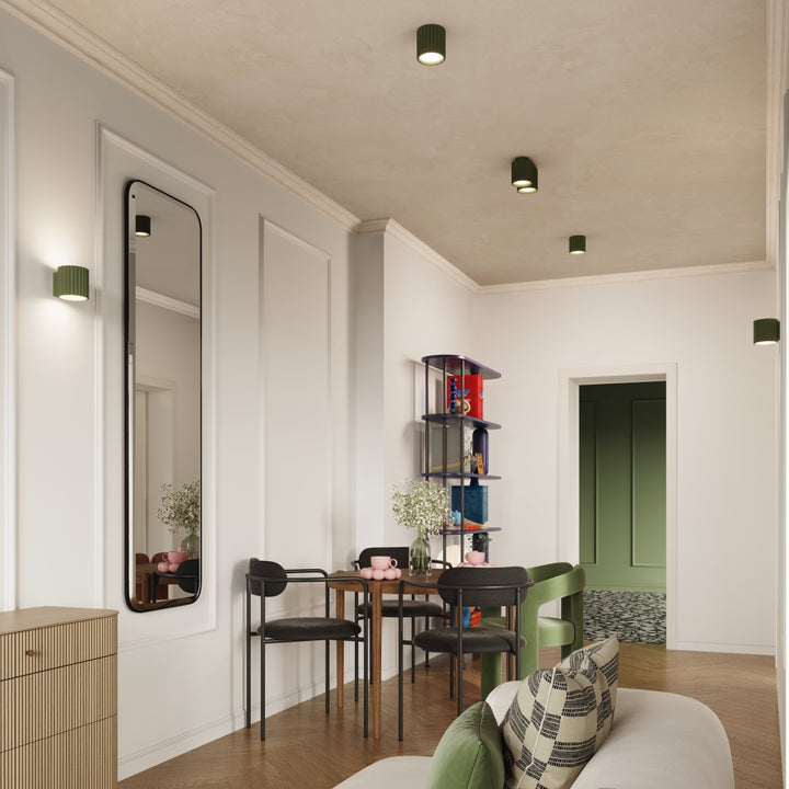 Lampa de perete AURA verde masliniu G9