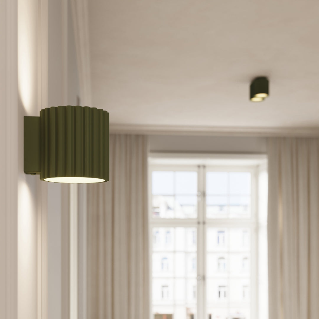 Lampa de perete AURA verde masliniu G9