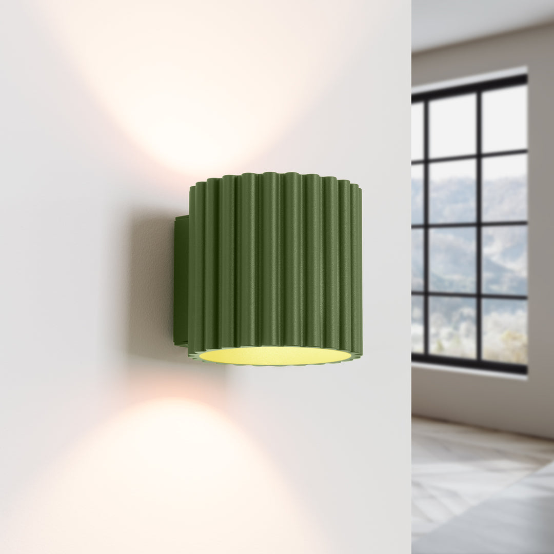 Lampa de perete AURA verde masliniu G9