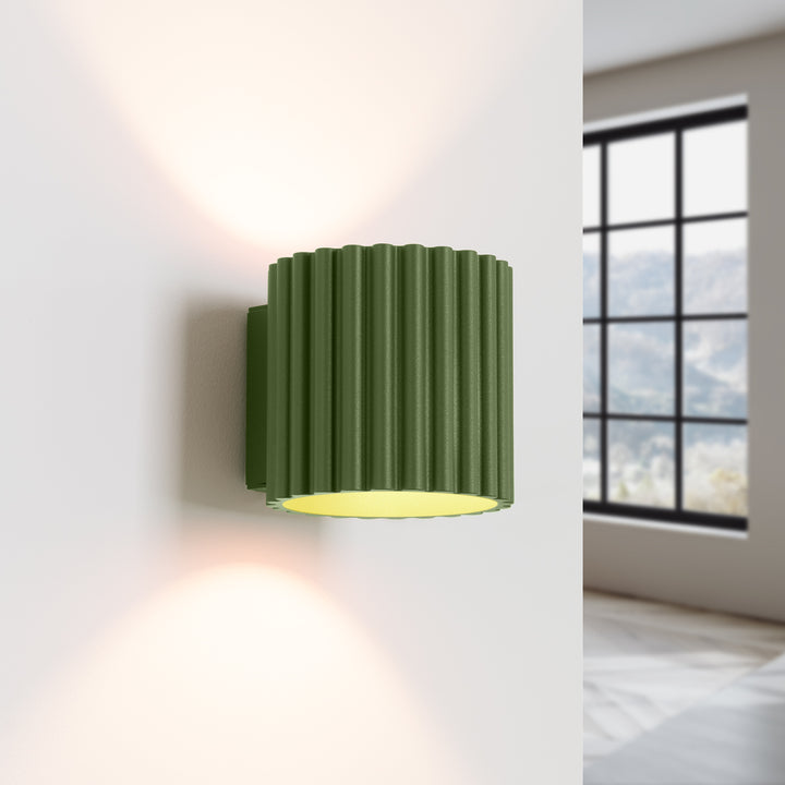 Lampa de perete AURA verde masliniu G9