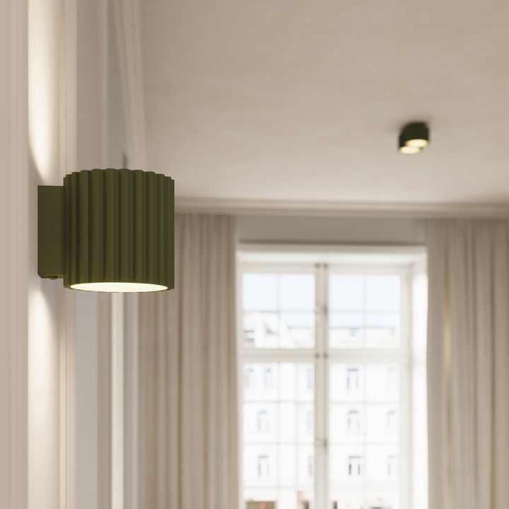 Spot aplicat AURA 1 verde maslin Gx53