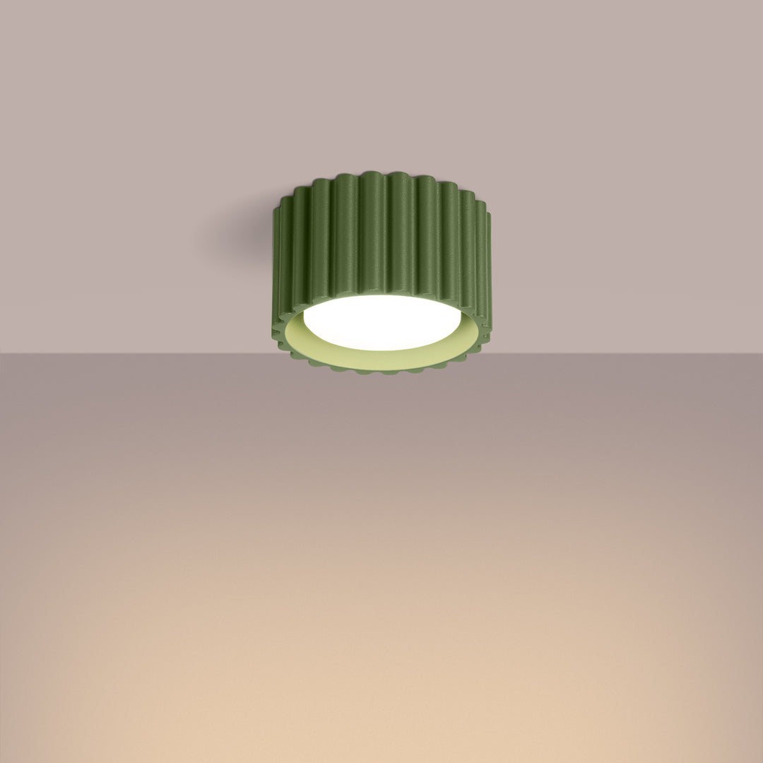 Spot aplicat AURA 1 verde maslin Gx53