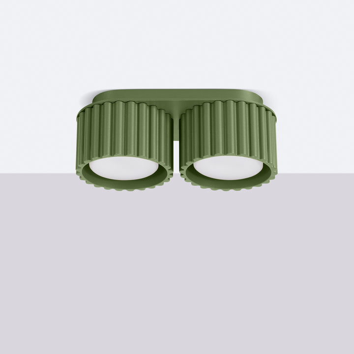 Spot aplicat AURA 2 verde maslin Gx53