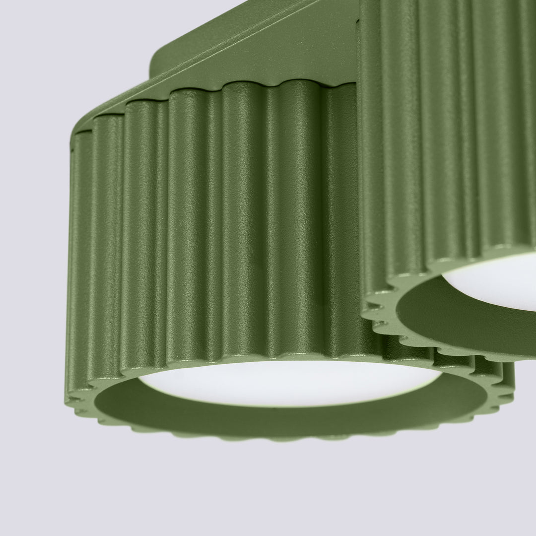 Spot aplicat AURA 2 verde maslin Gx53