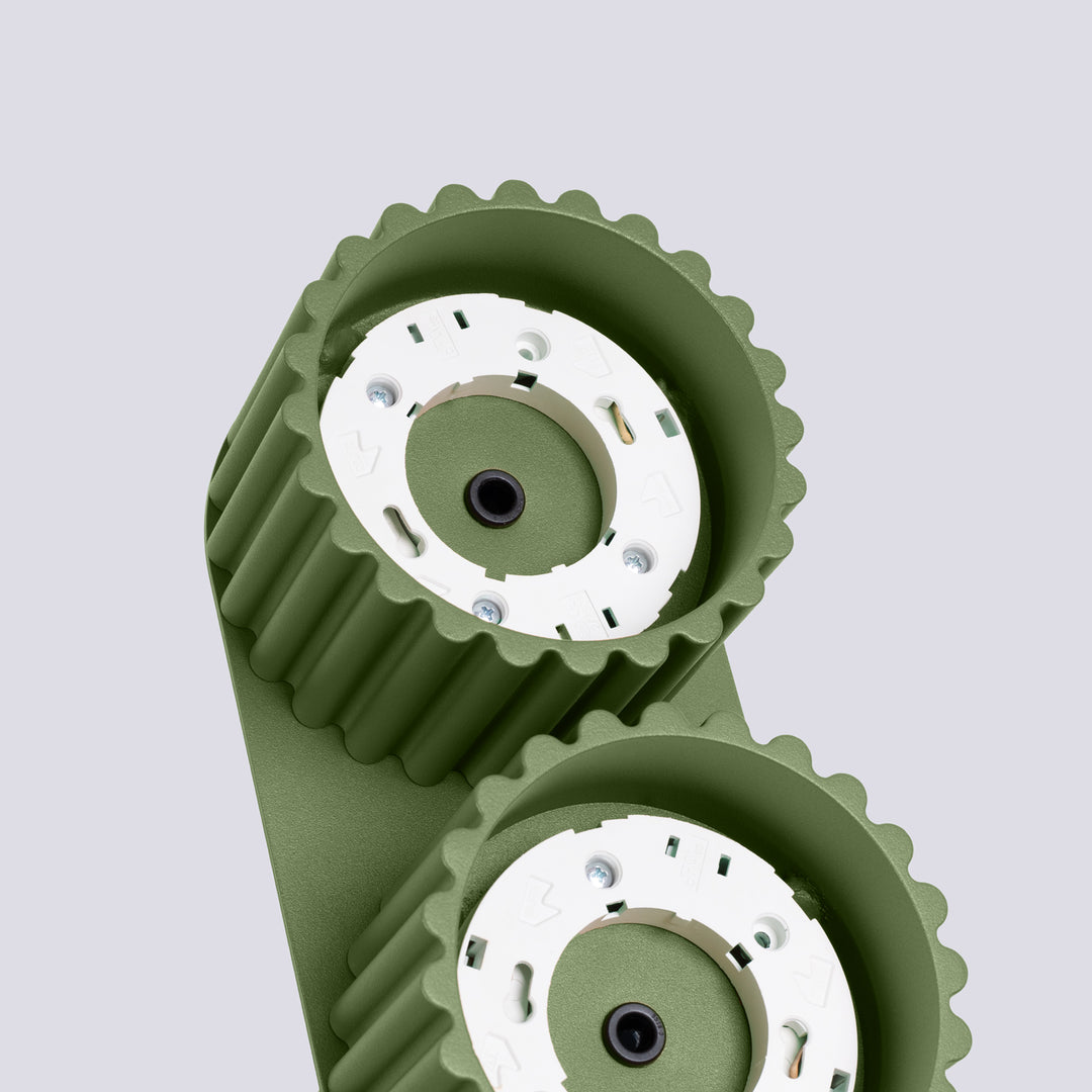 Spot aplicat AURA 2 verde maslin Gx53