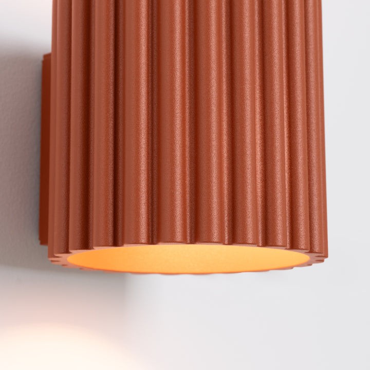 Lampa de perete AURA rosu ochra G9