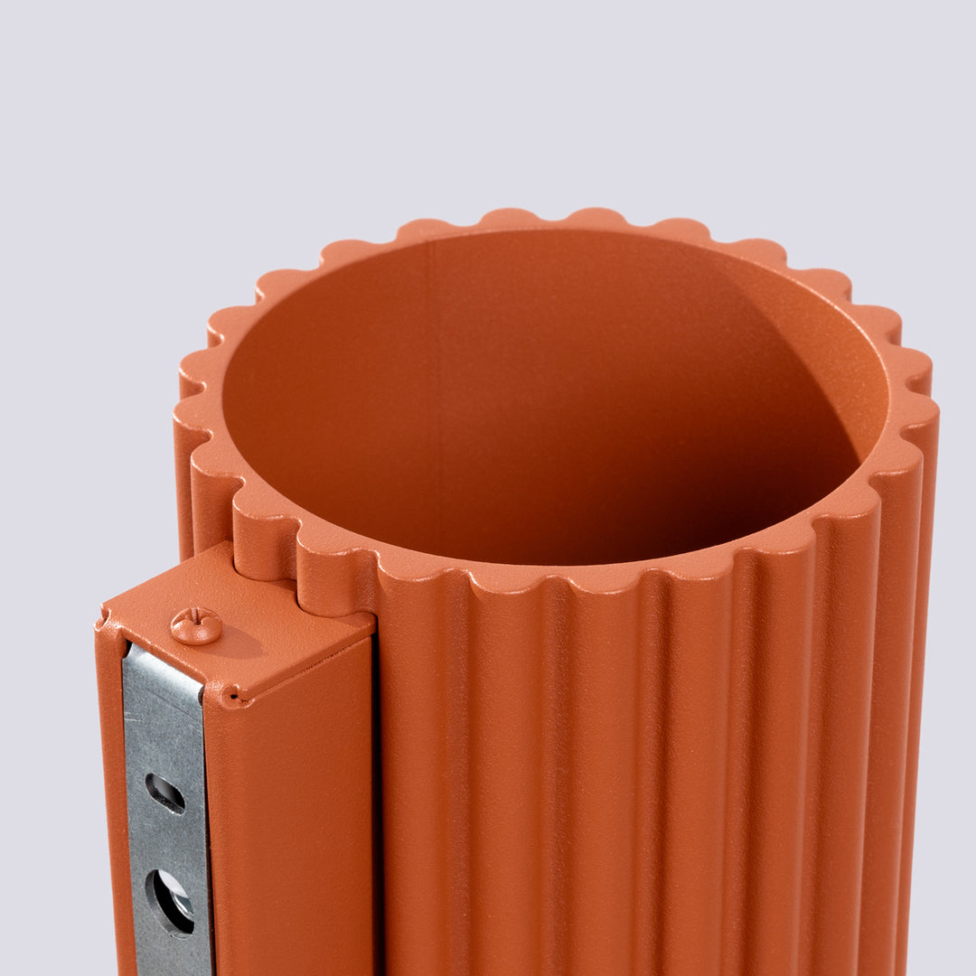 Lampa de perete AURA rosu ochra G9