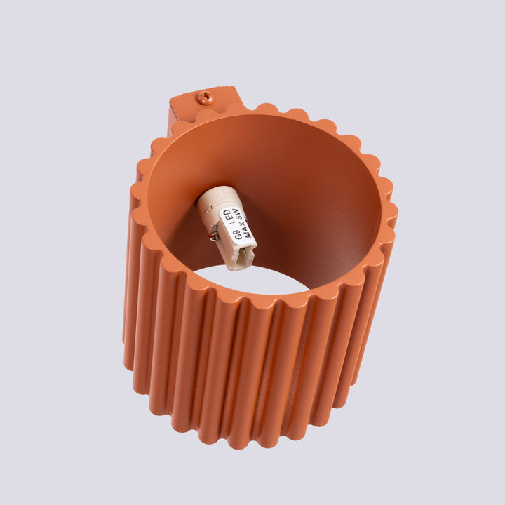 Lampa de perete AURA rosu ochra G9