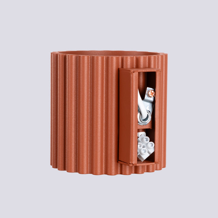 Lampa de perete AURA rosu ochra G9