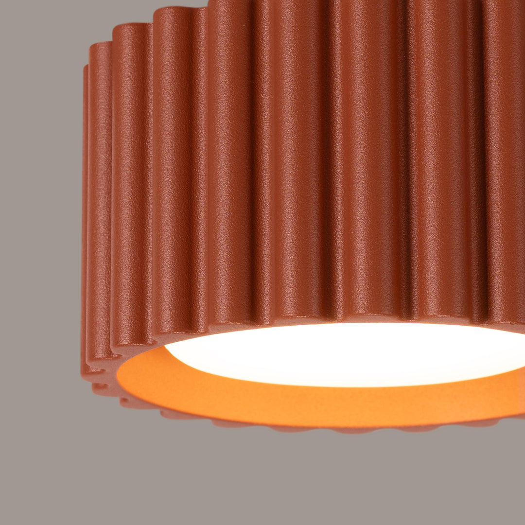 Spot aplicat AURA 1 rosu ochra Gx53