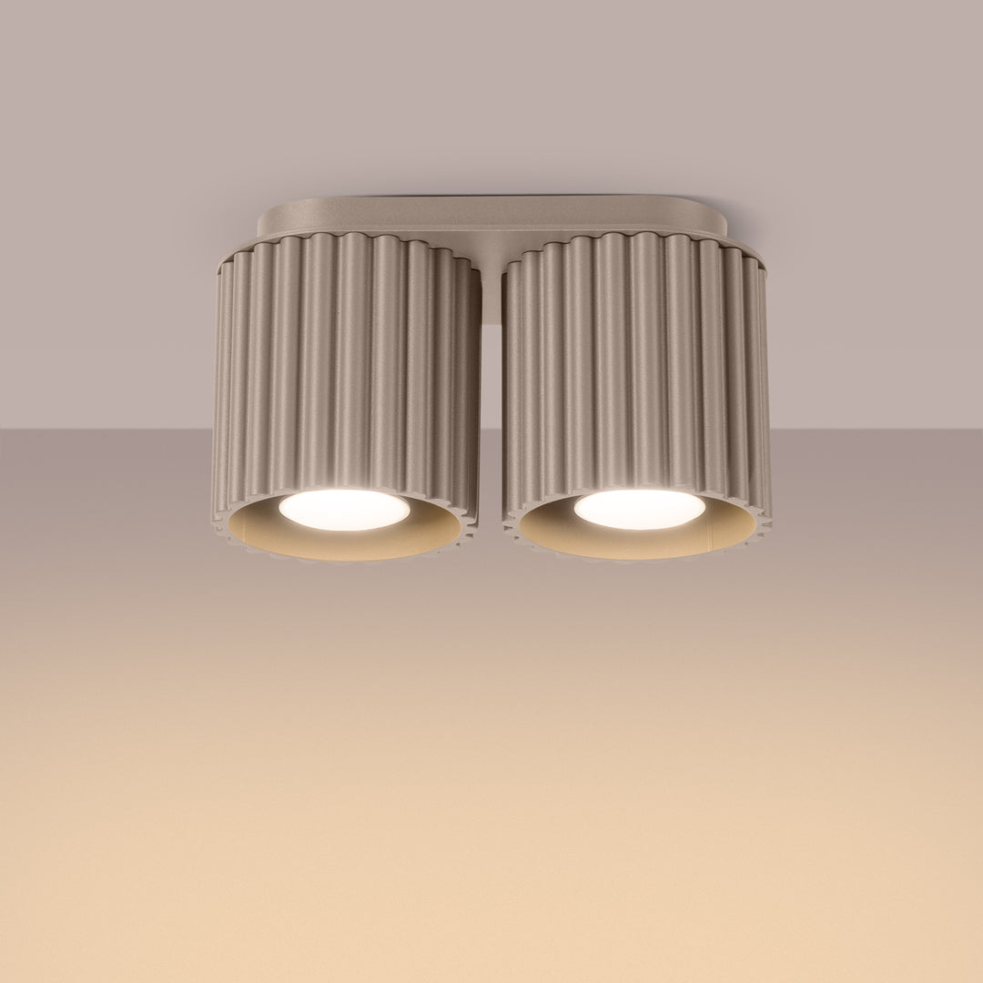 Spot aplicat AURA 2 taupe GU10