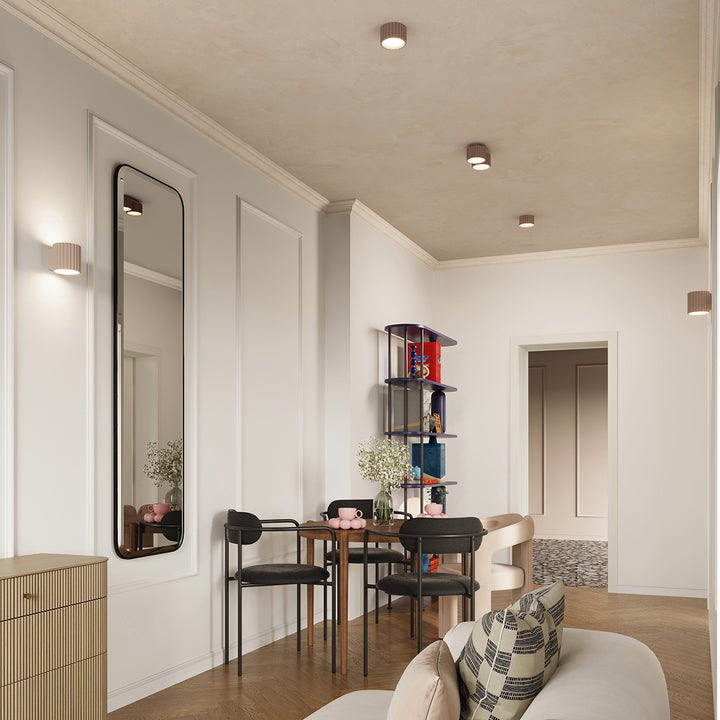 Spot aplicat AURA 2 taupe Gx53