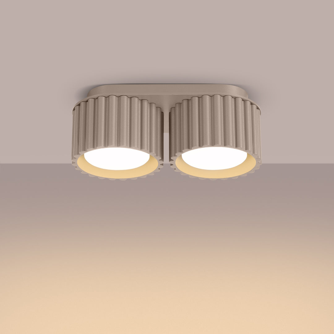 Spot aplicat AURA 2 taupe Gx53