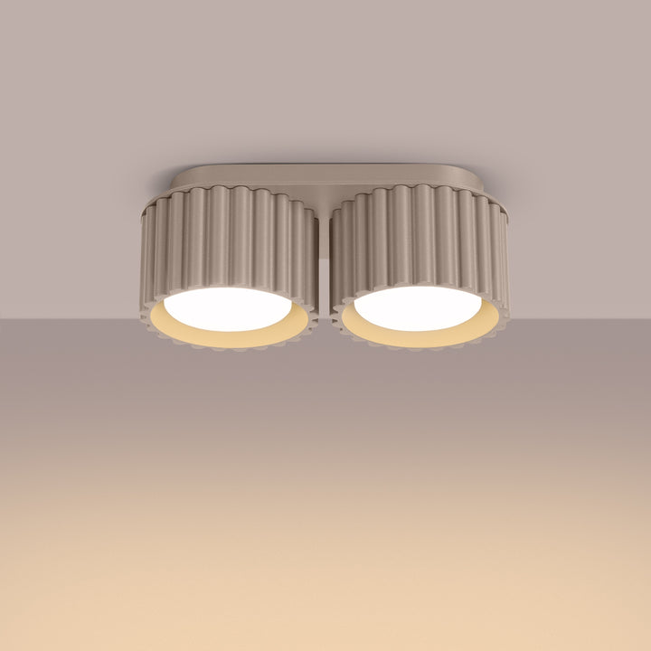 Spot aplicat AURA 2 taupe Gx53