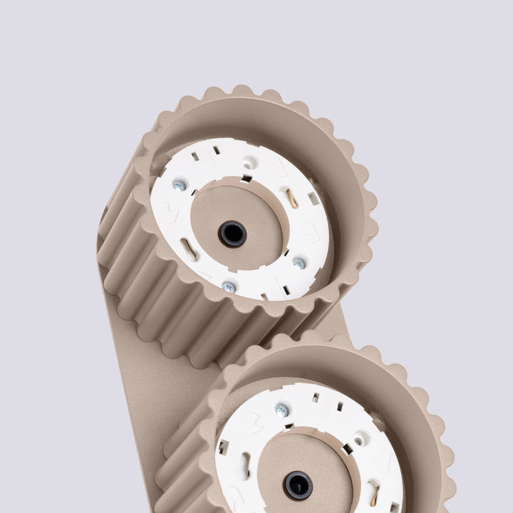 Spot aplicat AURA 2 taupe Gx53