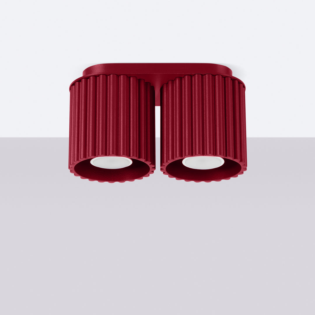 Spot aplicat AURA 2 burgundy GU10