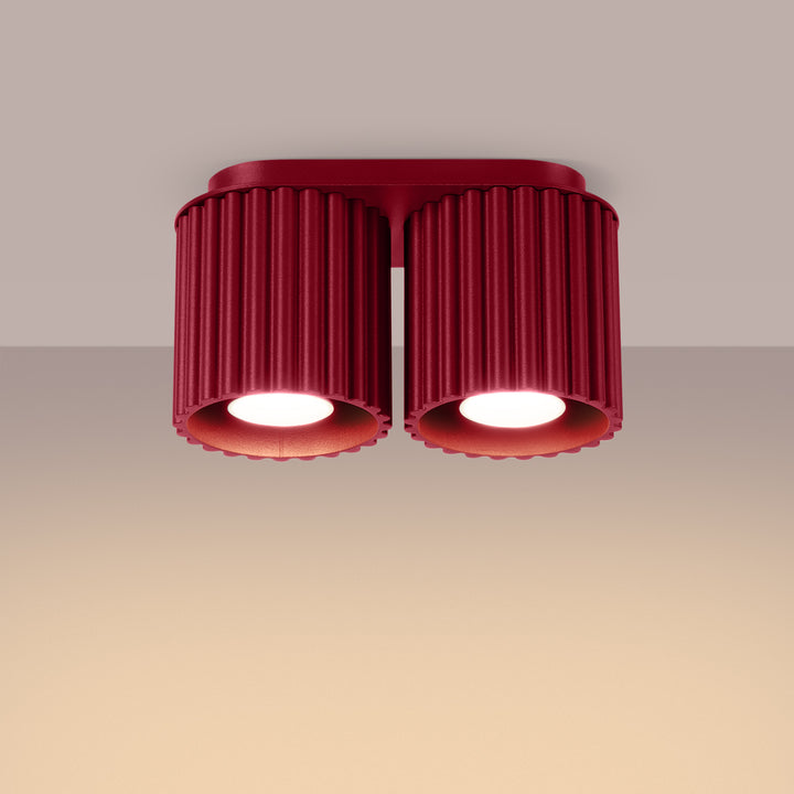 Spot aplicat AURA 2 burgundy GU10