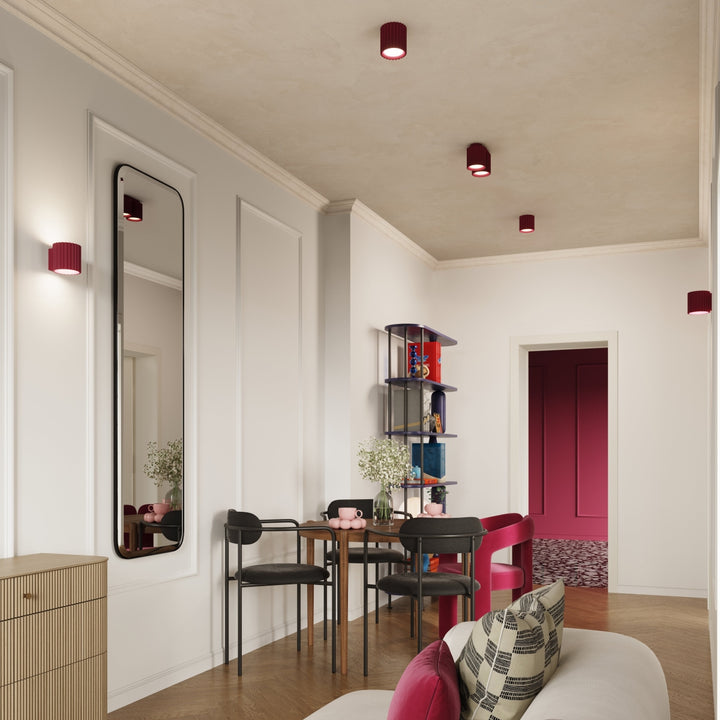 Lampa de perete AURA burgundy G9