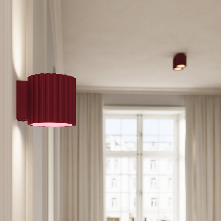 Lampa de perete AURA burgundy G9