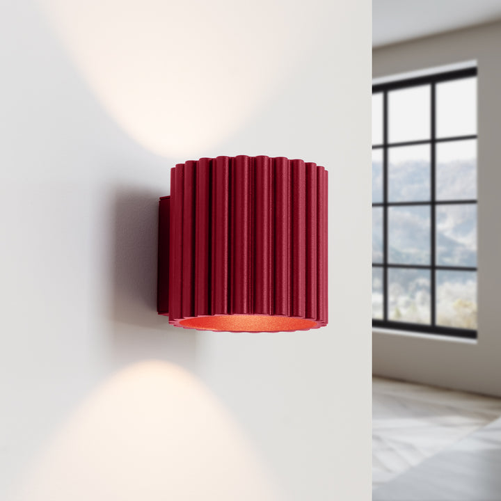 Lampa de perete AURA burgundy G9