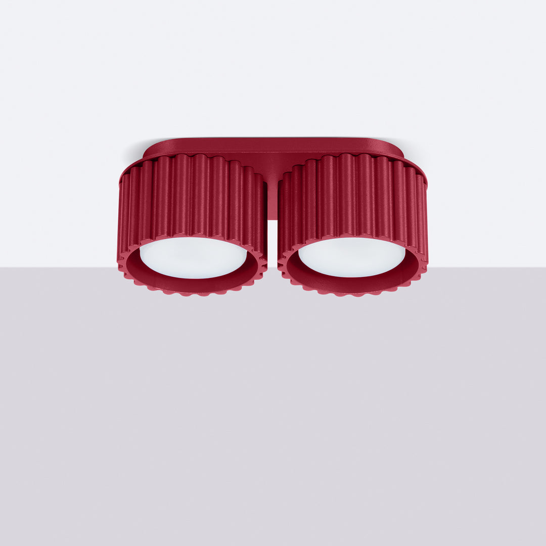 Spot aplicat AURA 2 burgundy Gx53
