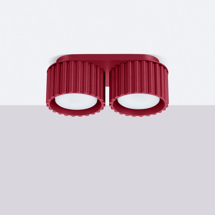 Spot aplicat AURA 2 burgundy Gx53