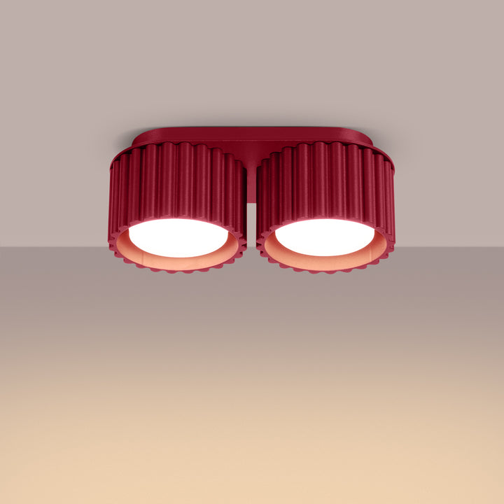Spot aplicat AURA 2 burgundy Gx53