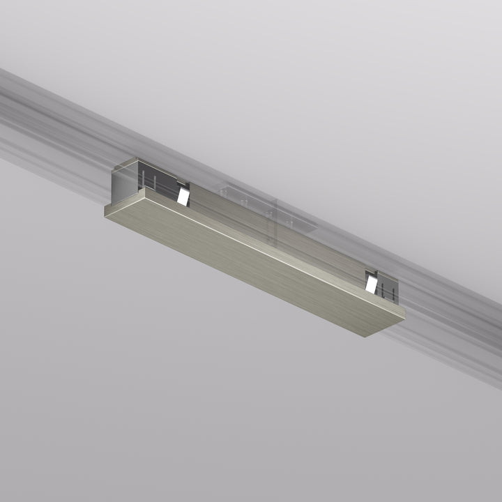 Conector electric drept pentru șină SHINE BASE, 48V, nichel închis – Denkirs