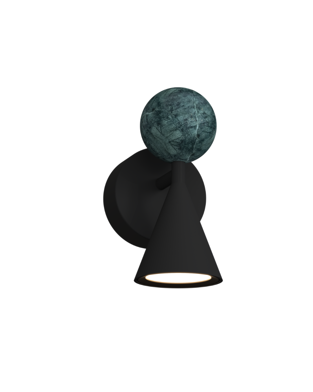Aplica de perete BINGO 5W Negru + malachit verde MAXLIGHT W0444