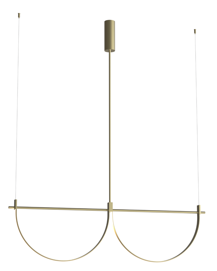 Lustra suspendata VICTORIA 39W Auriu MAXLIGHT P0689
