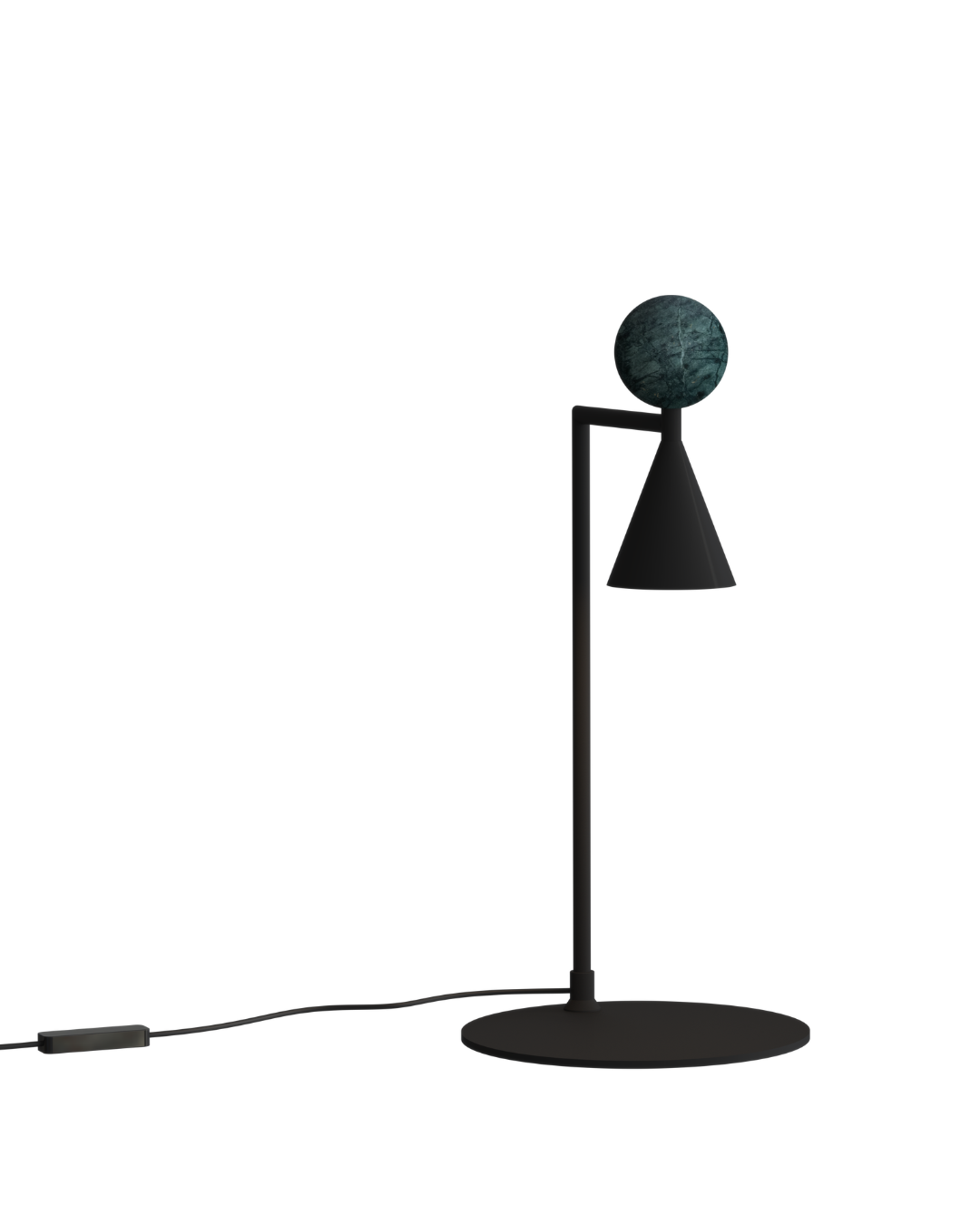 Lampa de masa BINGO 9W Negru+malachit verde inchis MAXLIGHT T0069