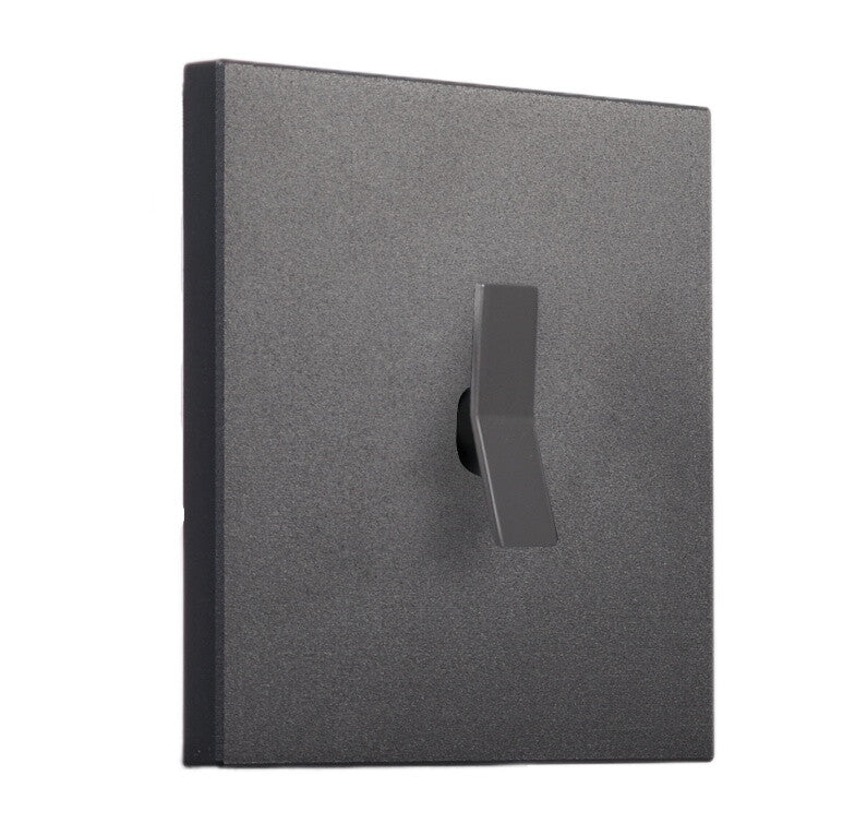 Intrerupator cap-cruce negru mat