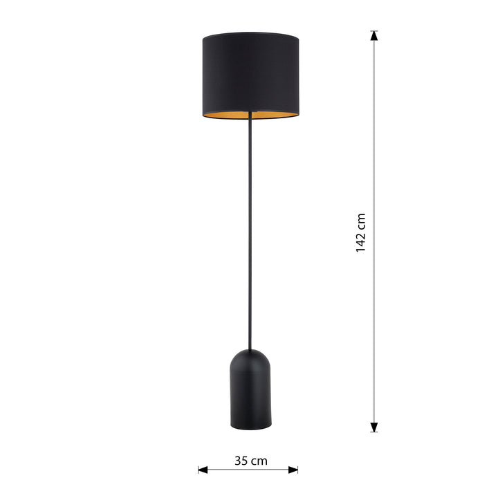 Lampadar cu abajur textil Aspen LP1 by Emibig