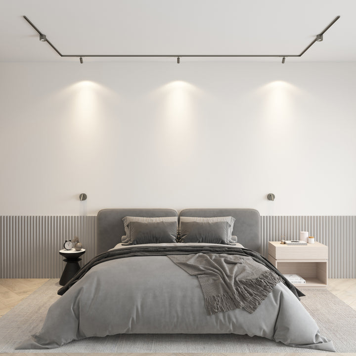 Spot LED pentru perete cu intrerupator Shine Wall nichel